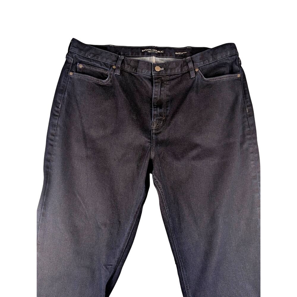 Banana Republic Men's Traveler Dark Blue Wash Jean Denim Size 40/32 Stretch - Picture 2 of 5